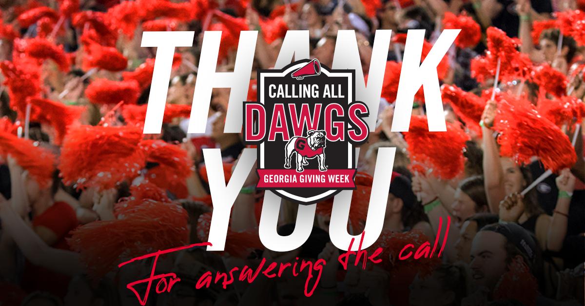 PublicHealthUGA's tweet photo. Thank you for answering the call during #GeorgiaGivingWeek and showing everyone how loud #UGAPublicHealth Bulldogs can bark! Through your generosity and commitment, the College was able to surpass its original goal by 40%, bringing in a total of $2,785 for student support. https://t.co/MMU0qBWPH7