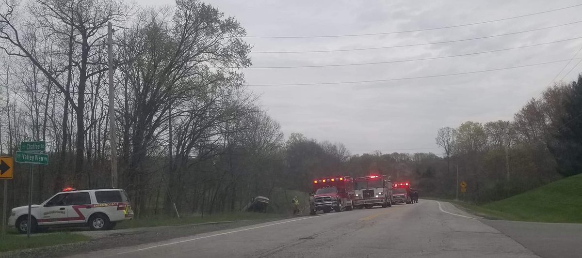 Earlier:  Around 2:30pm in Macedonia shoplifting suspect fled to a vehicle that became a very high speed pursuit into Sagamore Hills. Vehicle crashed and rolled into a tree line near Valley View &amp; Chaffee Rd.