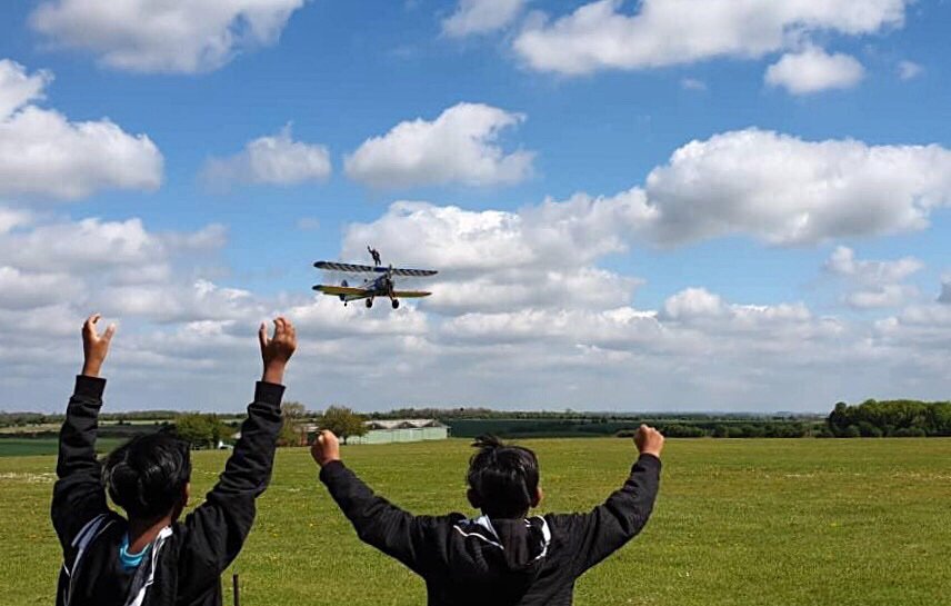 aerosuperbatics's tweet photo. Congratulations to our guest wingwalkers of today, who travelled all the way from Malaysia to fly with the team! ๐ฒ๐พ #GoWingwalking #FlyAerosuperbatics https://t.co/4ATy5tlZVa