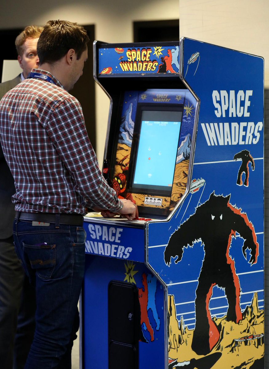 Who's ready for the arcade-mania drinks reception? Thanks to our sponsor at Digital Sense delegates are being transported back to the golden age of gaming, where Pacman, Space Invader &amp; Sega Rally were the latest tech!