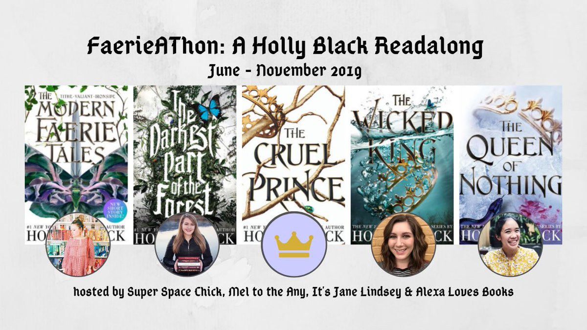 merrily_kristin's tweet photo. We’re just bursting with too much excitement to keep it under wraps any longer 😂 Join @alexalovesbooks @ItsJaneLindsey @meltotheany and I for our @hollyblack Readalong #FaerieAThon from June to November! https://t.co/HeJdMuYyNL