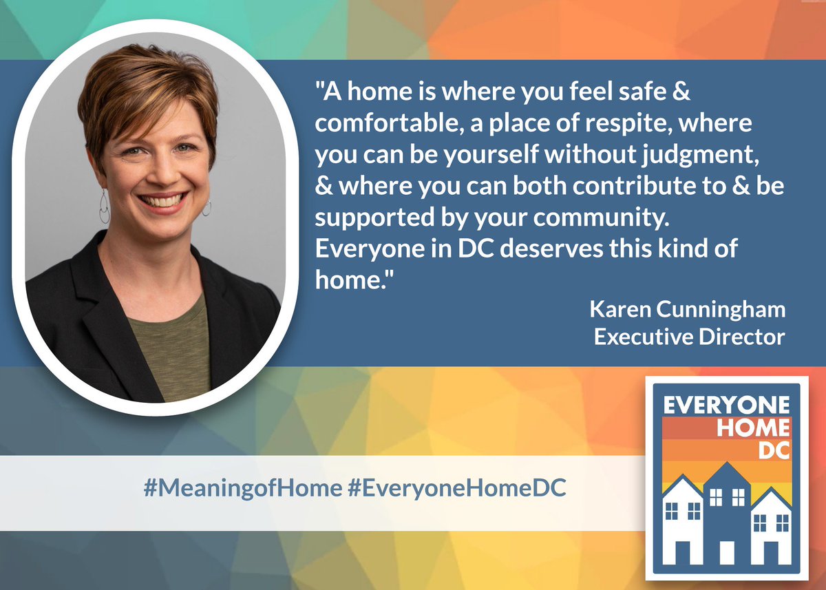 EveryoneHomeDC's tweet photo. Karen Cunningham shares her thoughts about our new name. Help us spread the word that CHGM is now Everyone Home DC! #EveryoneHomeDC #MeaningofHome

Learn more and join us on this journey at https://t.co/bMvkcVV419 . https://t.co/DRkNxVoNbK