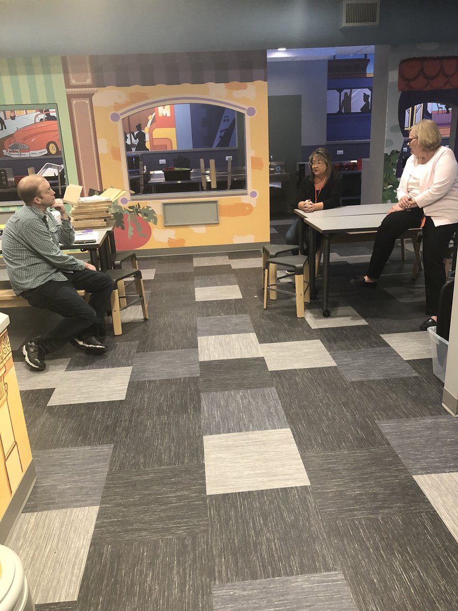 First impromptu team meeting at new location #FinancialLiteracyMonth #money