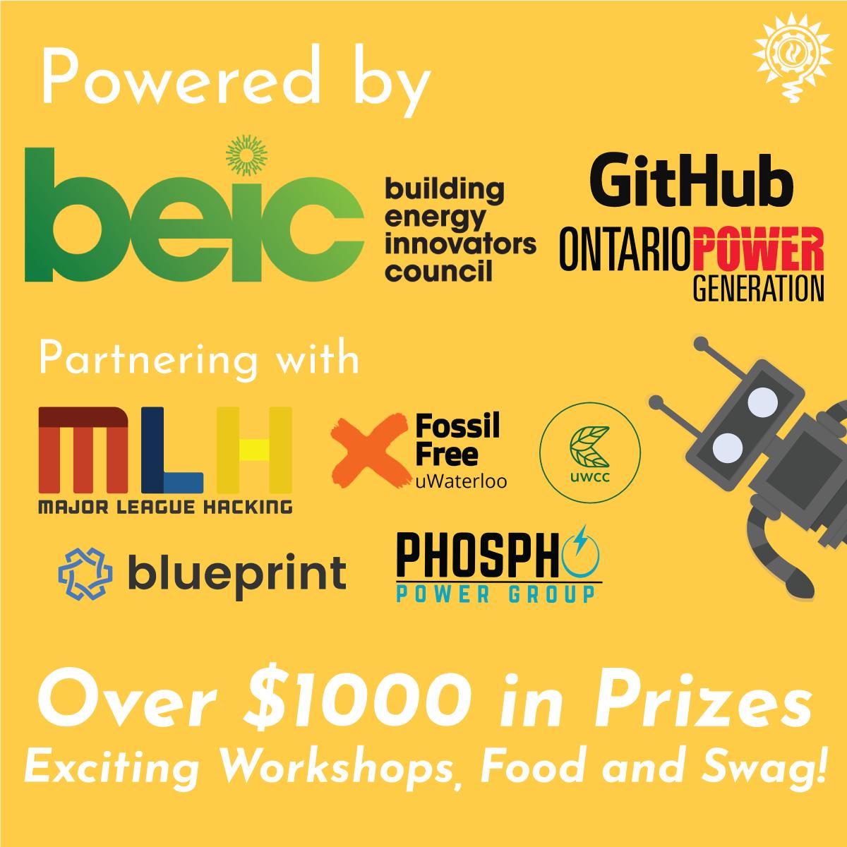 uwaterlooenergy's tweet photo. We've partnered with @beicouncil, @GitHub and @opg to bring over $1000 in prizes to this event!

There will also be exciting workshops from @uwblueprint , @FossilFreeUW, @uwcampuscompost and @PhosphoPower.

Applications close in 2 days, apply today ⏱⚡️
https://t.co/nsGdmWmg3H https://t.co/8McJzaaVed