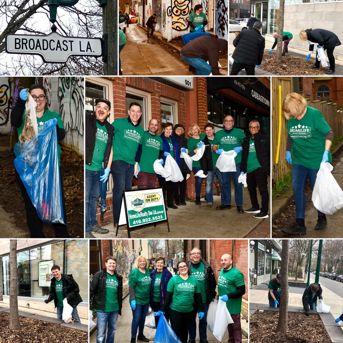 HLRealtyOne's tweet photo. πππA big shout out to all the HomeLife/Realty One team members who came out for the Clean Toronto Together campaign!! Together we cleaned Broadcast Lane in #Cabbagetown!!
.
#cleantorontotogether #cleantoronto #springcleaning #hlrealtyone #community #livegreenTo #Toronto https://t.co/FVyPz37rHk