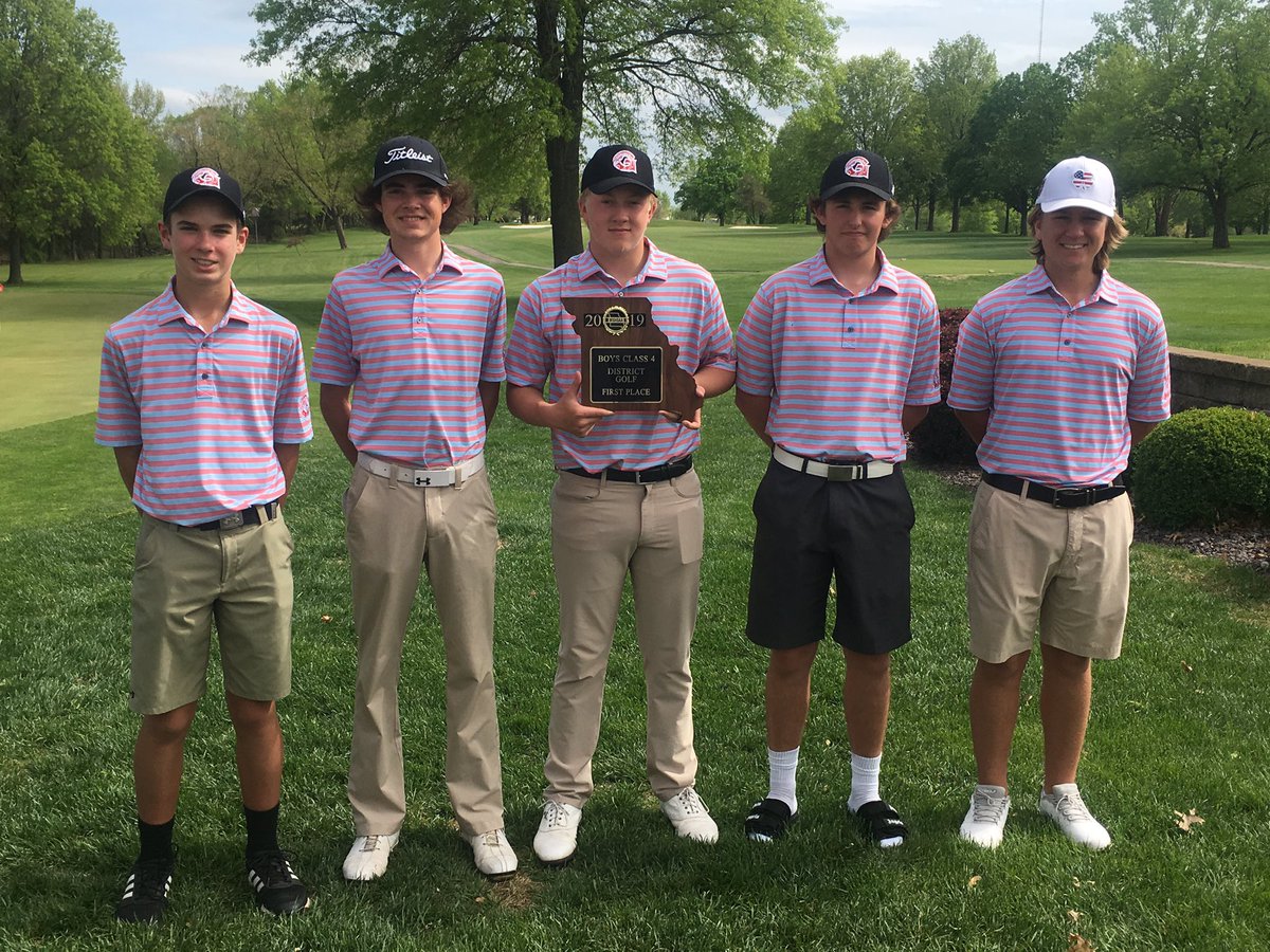 Falcons take 2019 District Championship with 322 total. Meek led Falcons and takes 1st with 76, Ogden 2nd with 77, Obert 5th 81, Floyd 88, Dixon 92