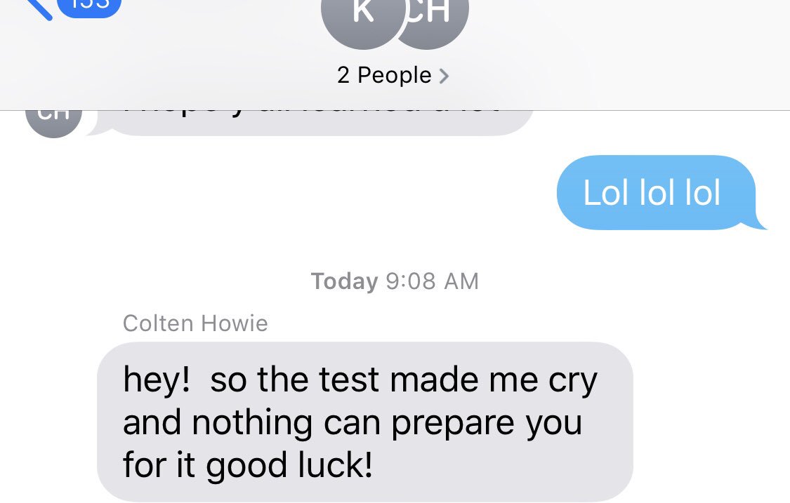 jwordd14's tweet photo. @kalinanney By what @ColtenHowie said, we need all the luck we can!!!! https://t.co/4R9TbRzjMS