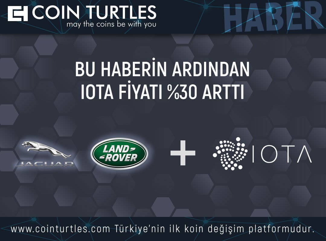 coin_turtles's tweet photo. 2⃣

#Jaguar, otomobillere yüklenecek “akıllı cüzdan” ile, yerel otoriteler ya da navigasyon sağlayıcılarına çukurlar veya trafik sıkışıklığı gibi otomatik olarak kullanışlı veriler raporlayacak olan Jaguar sürücülerini #MIOTA ile ödüllendirecek.

Kaynak: Reuters

#koindeğişimi https://t.co/BTMo3buk1s
