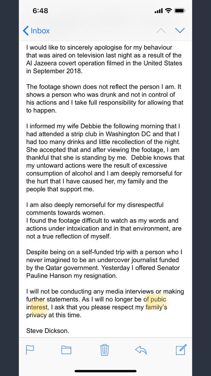 Steve Dixon: “I will no longer be of *pubic* interest” 🤔