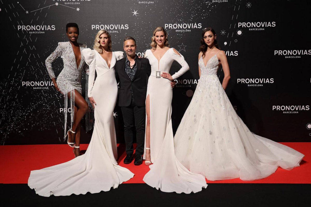 pronovias blue dress