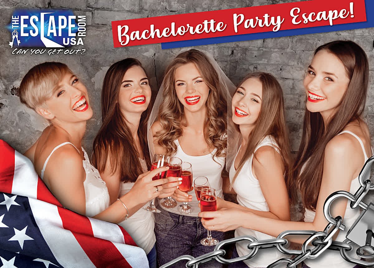 Escaperoomusa's tweet photo. ESCAPE THE WEDDING STRESS and have your bachelorette party with us! Bring your friends &amp; try one of our 7 original room adventures! 
Book your tickets today at https://t.co/6uWBxlHIbL or call 317-986-6542, option 1
#escaperoomusa #EscapeRoomIndy #Indy #BookToday #OutOfTheOrdinary https://t.co/fEEkG8Dv5M