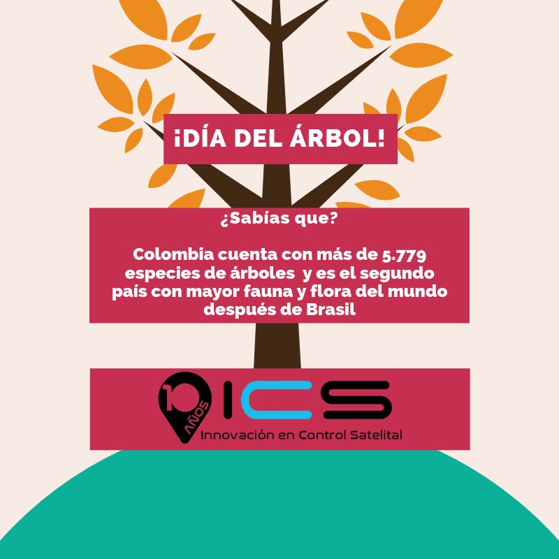 ICSdeColombia's tweet photo. Hoy en el día del árbol ICS te invita a cuidar toda la fauna y flora del País, no destruyas los ecosistemas, deja a un lado la deforestación y siembra todos los arboles que puedas
https://t.co/KzvkBTmCie #diadelarbol #naturaleza #colombia #faunayflora #icsdecolombia #gps #control https://t.co/4wfiJvI25c