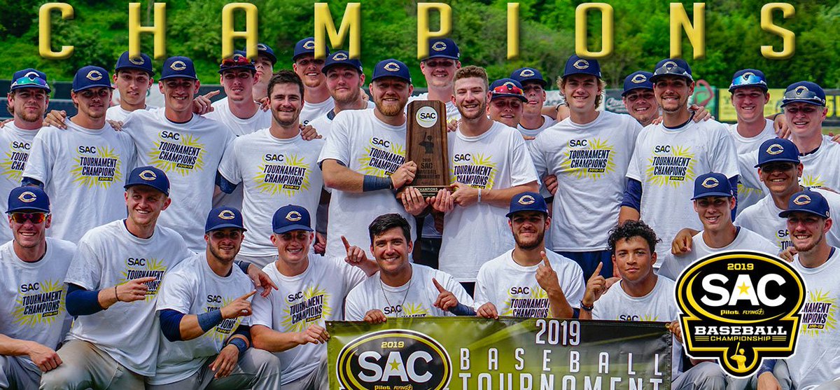SAC_Athletics's tweet photo. Catawba Captures 2019 SAC Pilot Flying J Baseball Championship #MakeSACYours

Story: https://t.co/KYibdG9YrQ https://t.co/1Gz9sZJF3Z