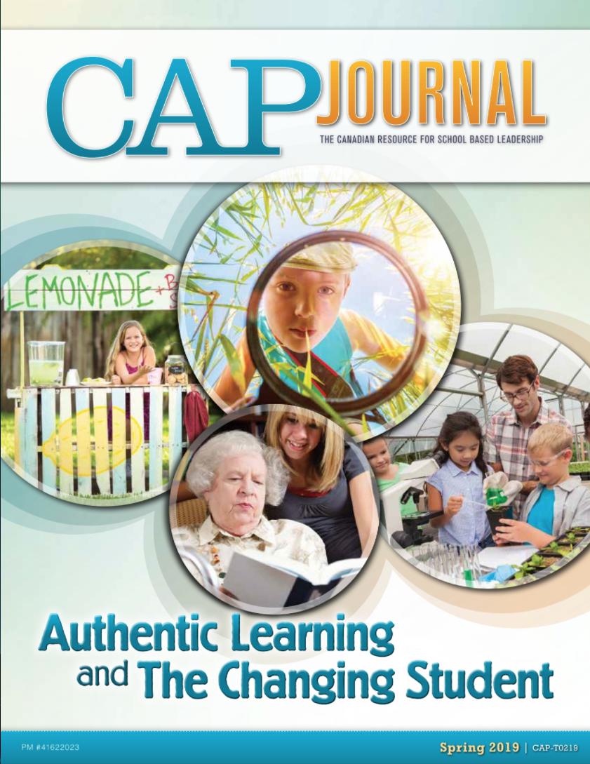 CAP Journal - Spring, 2019 is now available on CAP's website! Watch for yours in the mail soon. Can't wait? Read the full issue online here: cdnprincipals.com/read-current-i…  #AuthenticLearning #CAP2019