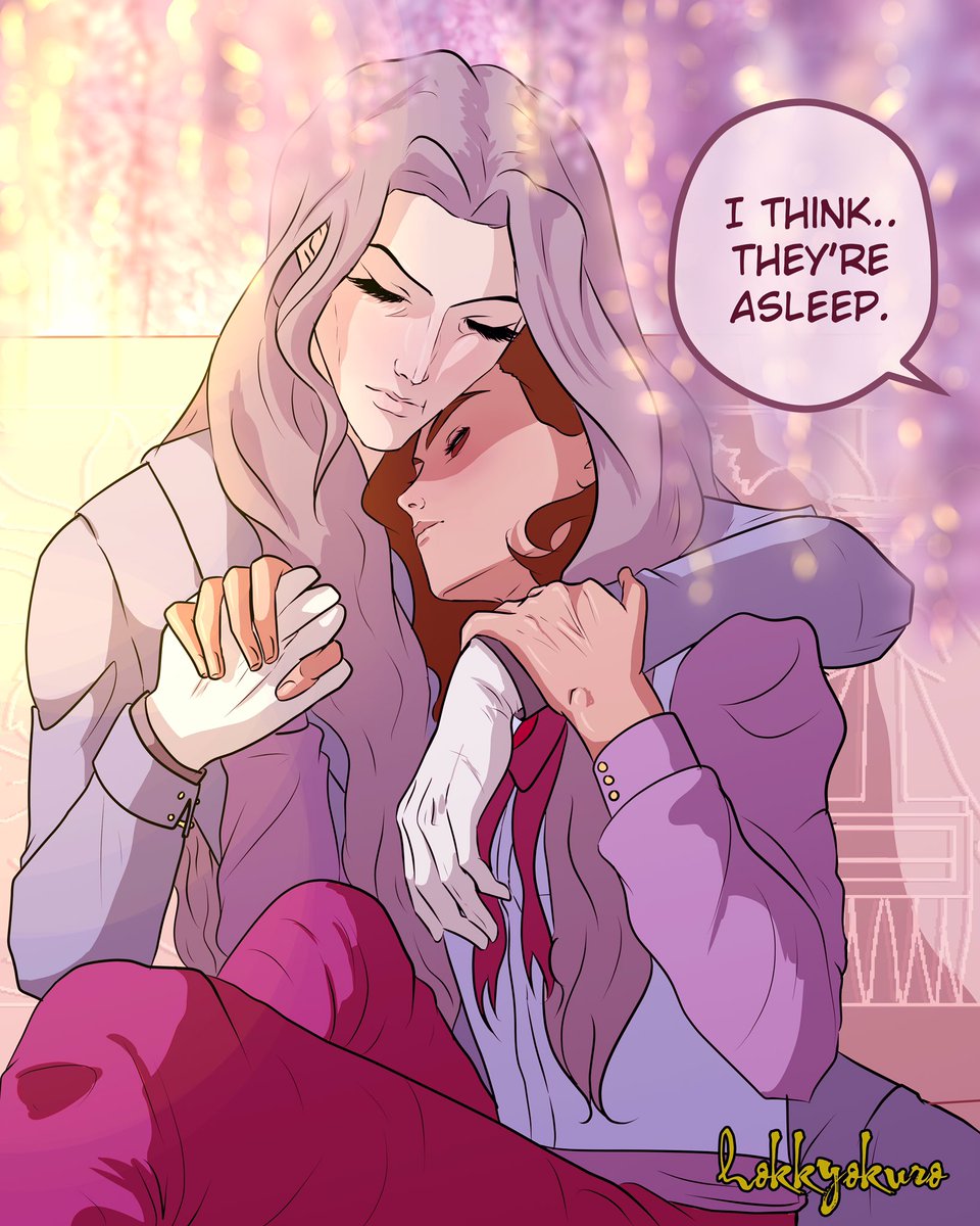 hokkyokries's tweet photo. And they were, in fact, asleep. 🌸
#oc #webcomic #webtoon #ladyoftheangels #lgbt https://t.co/vphBK8gLvd