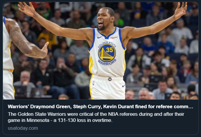 RobKSports's tweet photo. Warriors: "don't complain about the officiating"

Also Warriors: https://t.co/lEgACvPpcY