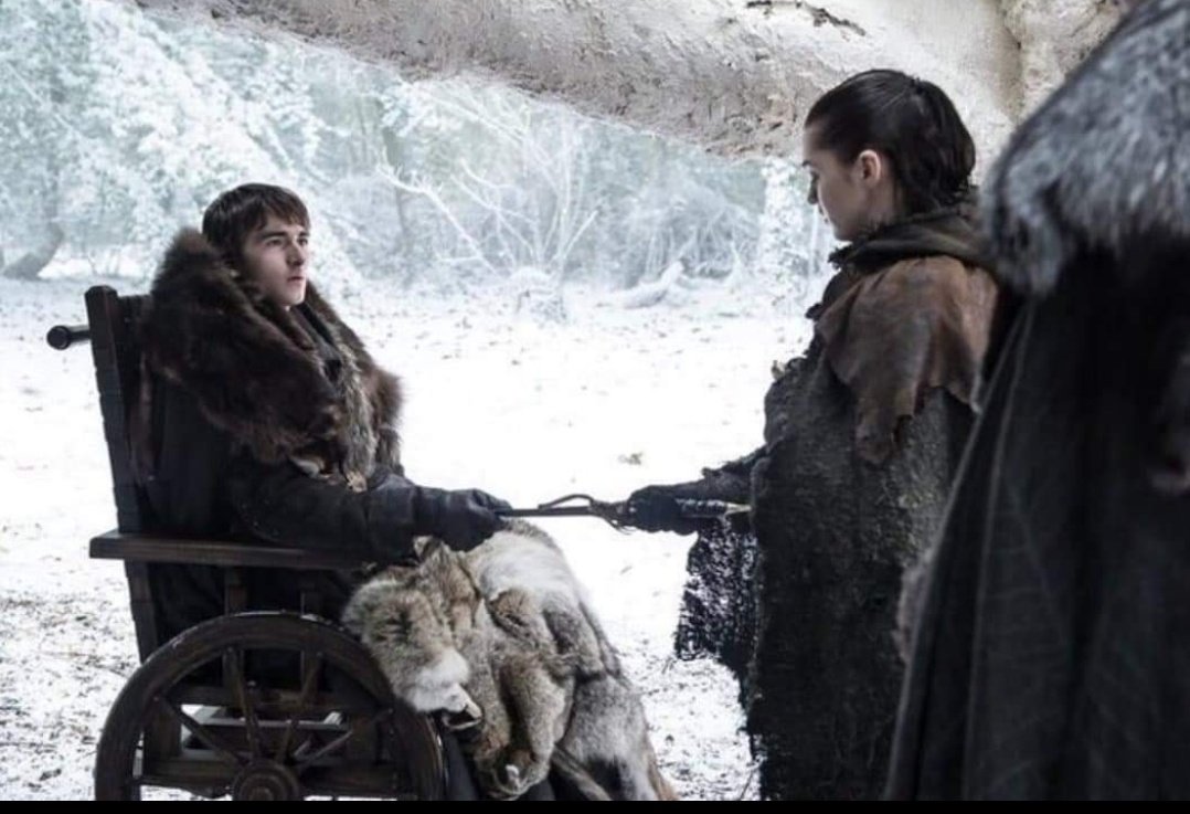 -This is Bran
-He gave the dagger to Arya
-He knows how and when it is going to end, but he keeps HIS MOUTH SHUT 
-He doesn't give spoilers.
-Be like Bran

#GameofThrones
