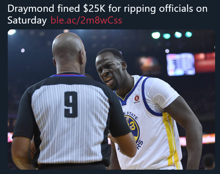 RobKSports's tweet photo. Warriors: "don't complain about the officiating"

Also Warriors: https://t.co/lEgACvPpcY