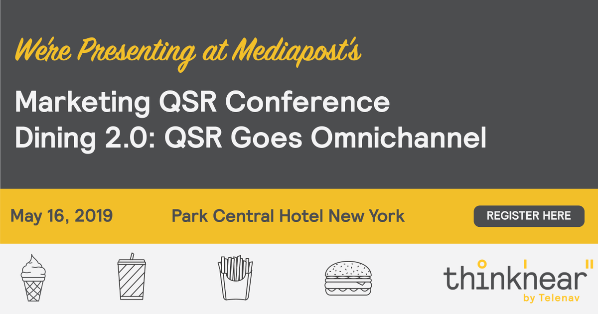 There is still time to register for the Marketing QSR Conference hosted by MediaPost. Our very own VP of Marketing, Mandana Mellano, will be speaking. Let us know if you'll be there! Email us: info@thinknear.com  ow.ly/WrSK50tcBAg