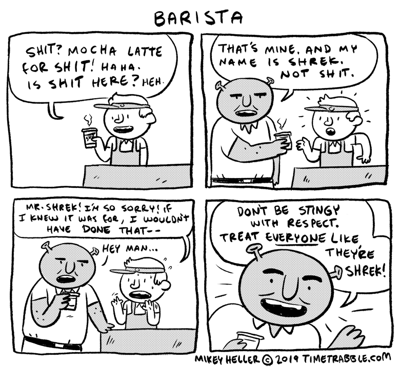 i drew a comic about a barista 