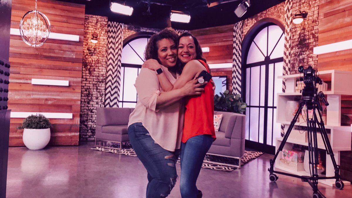 teampgw's tweet photo. Throwback to a great taping with just part of the #PrettyGirlsWork team at @TheSocialCTV, here with @melissagrelo + @MarciIen! 💕 https://t.co/9BSNuMYM65