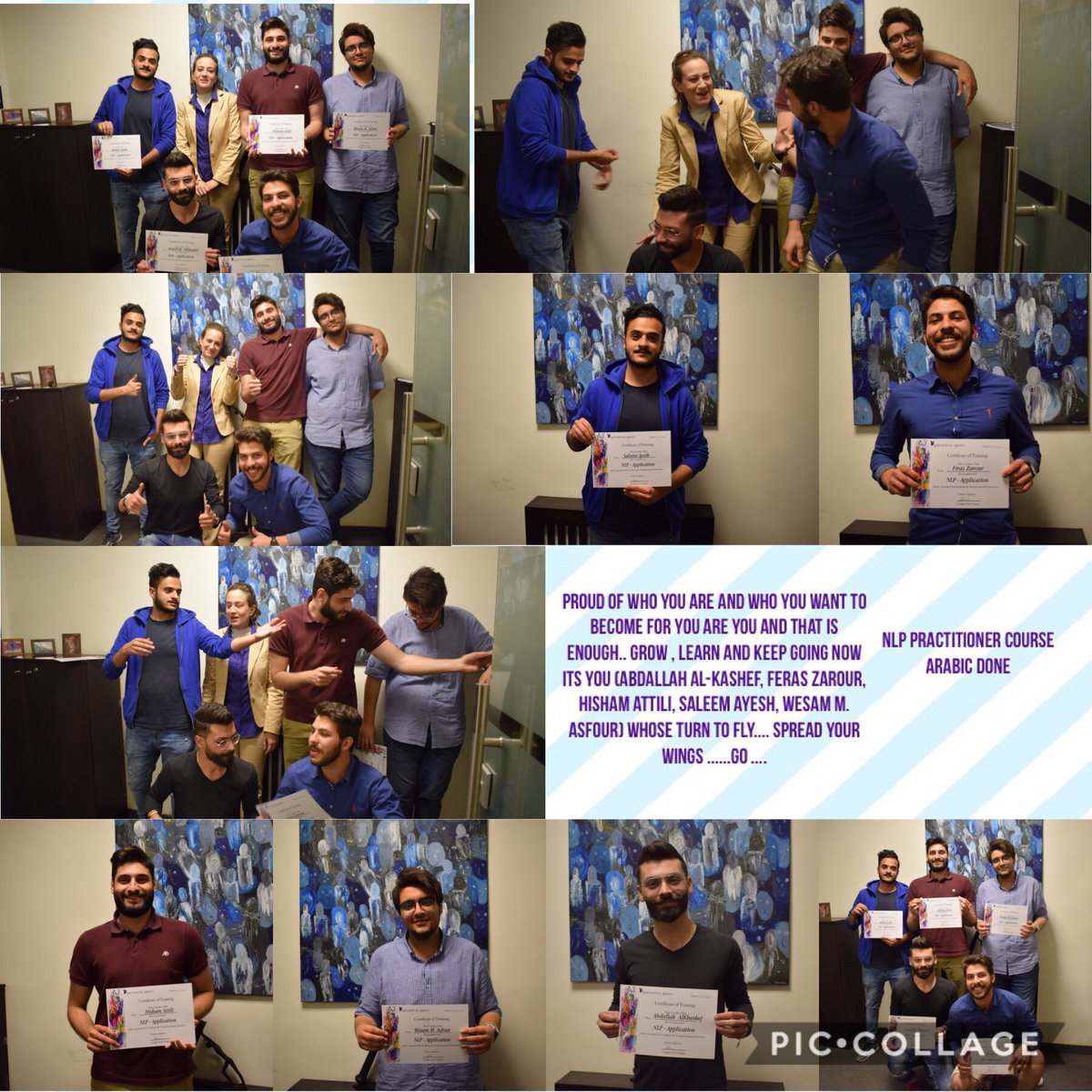 Shnadine7777's tweet photo. #Amazingday #Positiveteam #AmazingAwareness #Learning #Consulting #Teaching #Training #NLP #TransformationalAwareness #NadinNabilAlShaker #PractitionerNLPcoursearabic #moveforward #betterlife #nlppractitionercourse #mentoring #transformationalawarenesspagefacebook https://t.co/zz7nN0sHeM