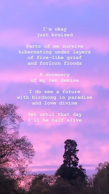 Hello, sometimes I write poems. Here are two of them https://t.co/dSTpuH84dT