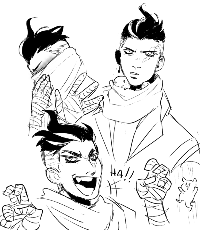 some doodles from back when i binged #danganronpa 
which was like at least 2 months ago 