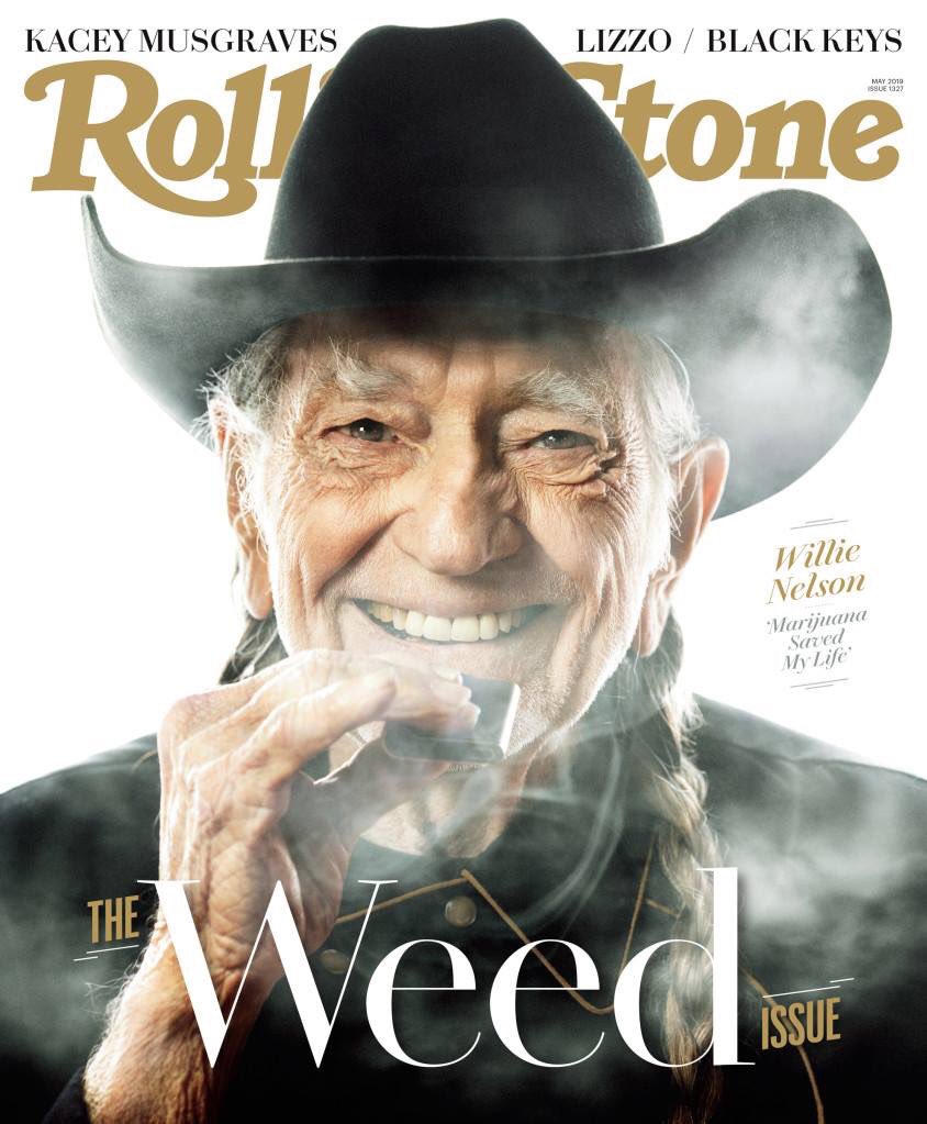 MusicSceneTexas's tweet photo. Happy 86th Birthday @WillieNelson -he graces the cover of @RollingStone and talks about how marijuana saved his life. #WillieNelson #RollingStone https://t.co/lCBSJ9kiVZ