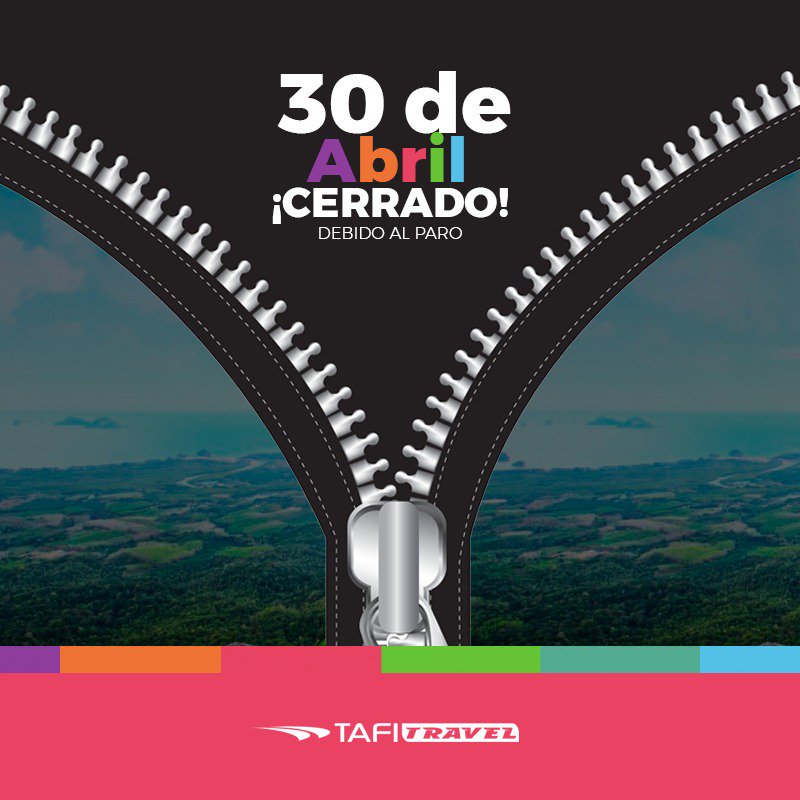 EquipoTravel's tweet photo. [Aviso importante ]

👉 Por el paro del 30 de abril nuestros horarios de atención se verán reducidos.

⚠️ Venta presencial desde las 08:00 y hasta las 14:00 .

(Consultar por horarios en sucursales )

Gracias por su comprensión y disculpen las molestias

https://t.co/ChbRQWDkom https://t.co/etXXc2DQe9