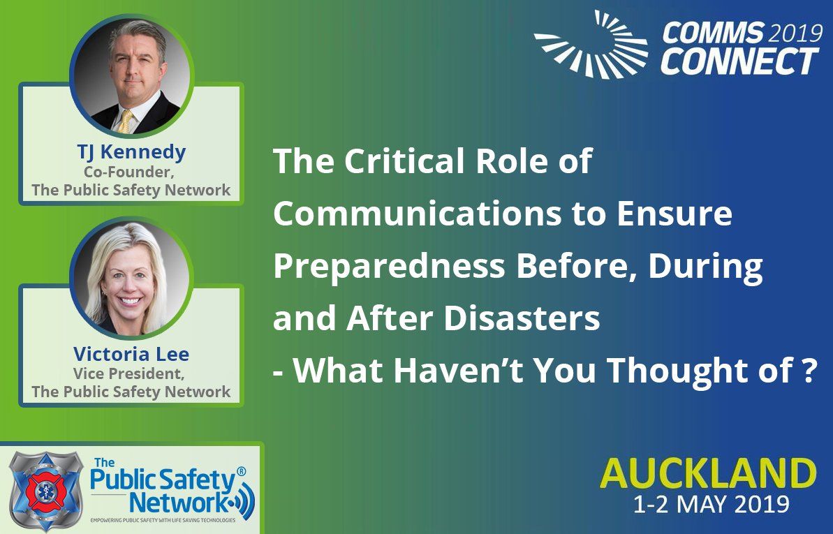 CommsConnectANZ's tweet photo. We look forward to hearing from @TJPublicSafety & @VLPublicSafety presenting @CommsConnectANZ on many important topics over the next two days #CommsNZ #firstresponders #publicsafety #smartambulance #ioT #emergencypreparedness #IoLST #CommsConnNZ https://t.co/w4b3LgtYX7 https://t.co/YwVqSMhORS
