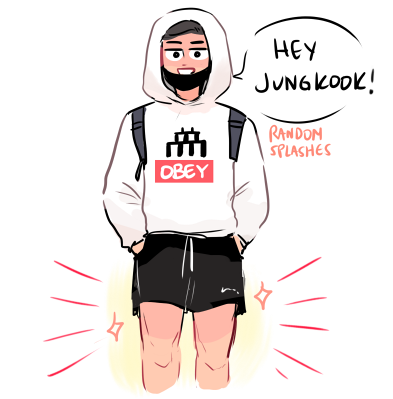 jungkook seeing namjoon's recent airport outfit #btsfanart 

#BBMAsTopSocial BTS @BTS_twt 