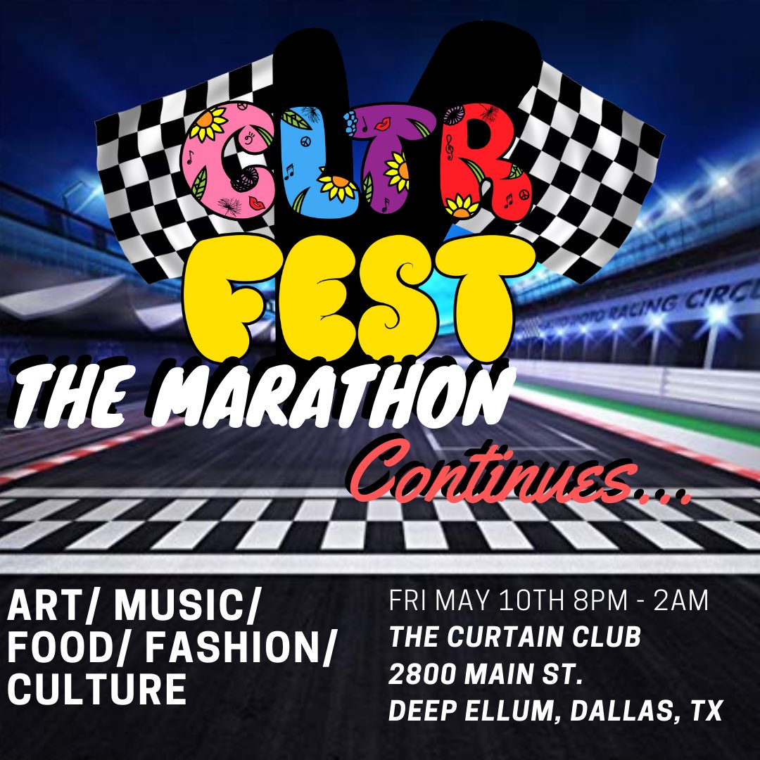macronimusic's tweet photo. Friday May 10th come out to #cltrfest V to see some of Dallas’ Dopest Creatives
8pm-2am at The Curtain Club in Deep Ellum 
ARTxMUSICxFASHIONxCULTURE
Hosted by @dontfollowmeka 
https://t.co/guc1kQn82N https://t.co/yjY9i6z69d
