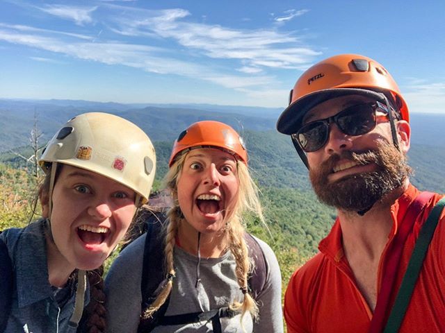 SnowbirdSWO's tweet photo. You'd be this happy too if your Monday was spent climbing with OLDSchool. #thiscouldbeyou #OLDSchoolorbust #gapyear #gapsemester #studyabroad https://t.co/2ZLtiqz4JJ