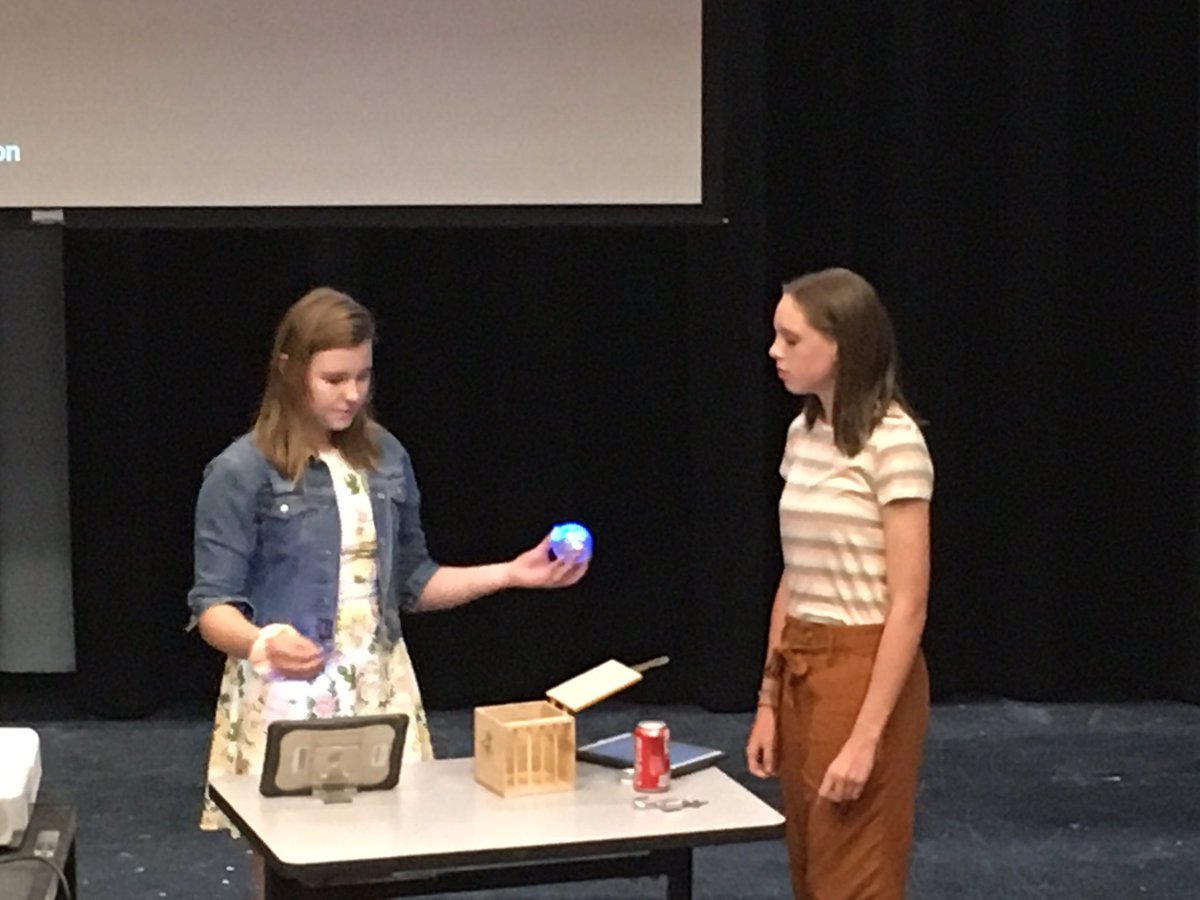 BeaverAreaSD's tweet photo. Two @BeaverAreaSD students, Mia and Ava, shared how they spent their $500 mini-grant from the Education Foundation. They created a homemade escape room that will be shared with #DutchRidge students on May 16th! #DRE1819 #ProjectBasedLearning #STEM @BeaverCountyILC https://t.co/HBwj2oFTXW