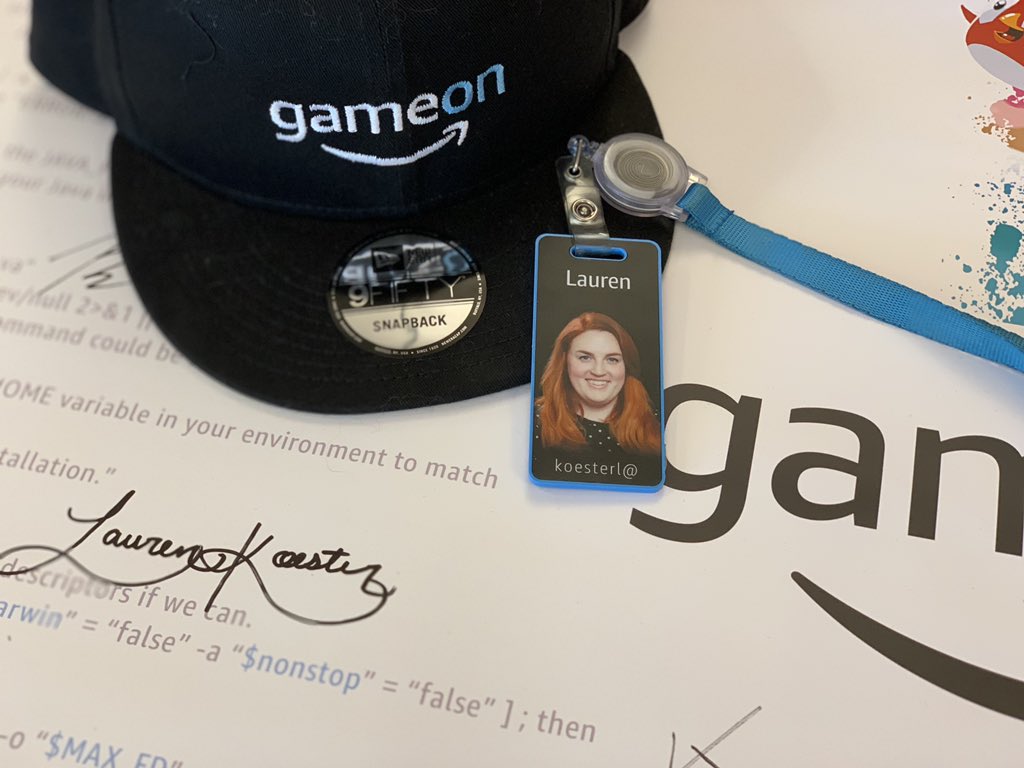 laurencorene's tweet photo. Today is my Day 2, aka my last day! #badjoke Working with #AmazonGameOn has been an experience and I am so grateful to have worked with an eng and prod org that let me get my hands dirty and wear all the hats. No 😭 from my Amazonians, I'll just be a bridge away in a few weeks 😜 https://t.co/h77OG7RQsV