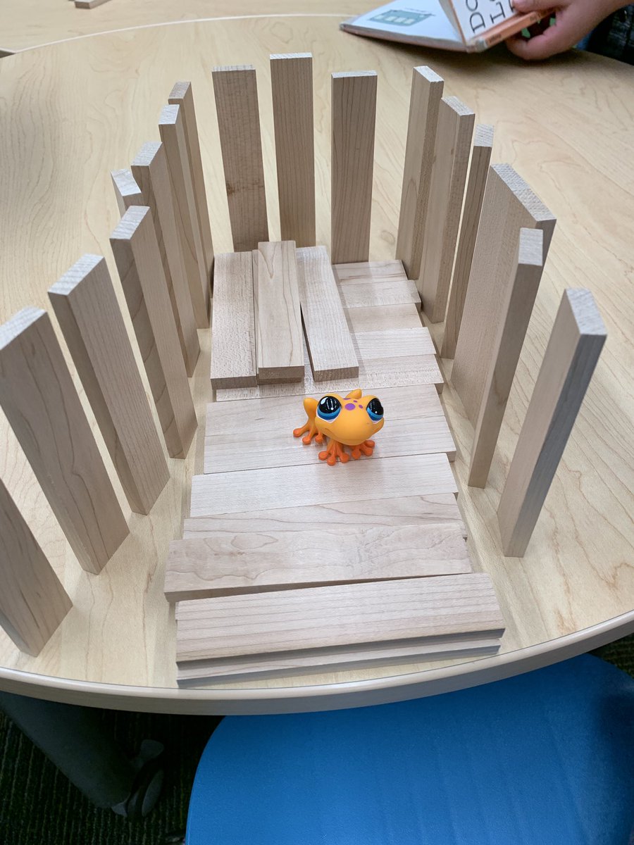 CELlibrary's tweet photo. How many ways can you build a house? Ks used Keva Planks today to build houses for Littlest Pet Shop animals #kevachallenge @celprincipal @SWRegional @KEVAplanks https://t.co/LnbY99mvdQ