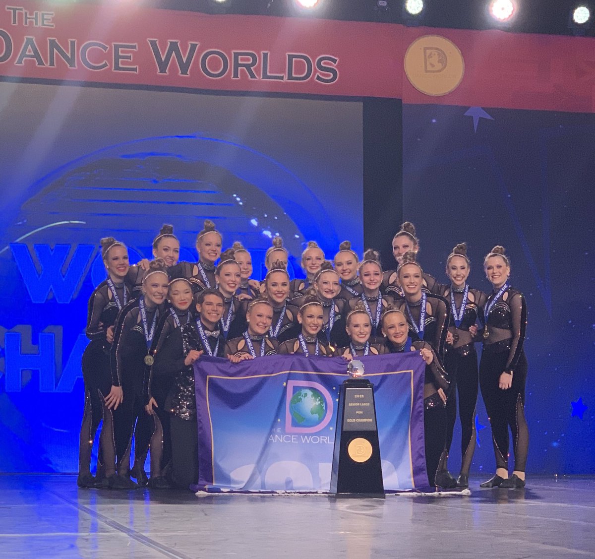 OMG! <a href="/ChampLegacySF/">Champion Legacy</a>  did it again, BACK TO BACK WORLD CHAMPIONS!!!🏆🌍 I am SO proud of our dancers!!! All your hard work, dedication, blood, sweat, and tears has paid of AGAIN!!! 💜🥇💙

#SouthDakotasGotItGoingOn 
#DanceWorlds2019