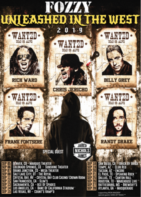 ImMusicMag's tweet photo. Rock powerhouse @Fozzy announces Unleashed In The West 2019 headline tour: https://t.co/comHspl085 #fozzy #nitastrauss #ironmaiden #sonsoftexas #ChrisJericho #RichWard #FrankFontsere #BillyGrey #RandyDrake #JaredJamesNichols #unleashedinthewest @thedukeofmetal @IAmJericho https://t.co/H97fRLE56X