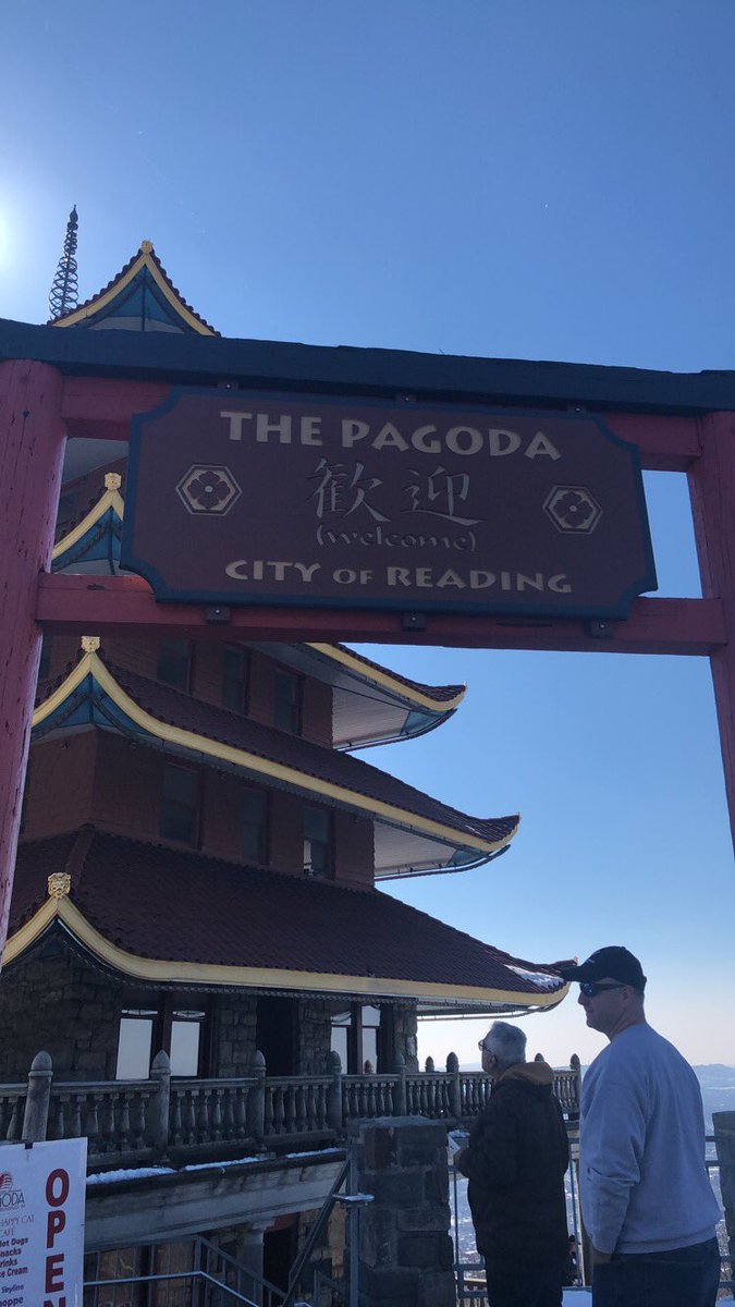 sami_chambers's tweet photo. My second site visit was at the Pagoda in Reading. This Japanese-style building has stood as a symbol for the city for over 100 years, and was even the location for the filming of a movie years ago! The building overlooks the entire city as well. #PAHISTORY4SSED https://t.co/Qr2qmVdyyR