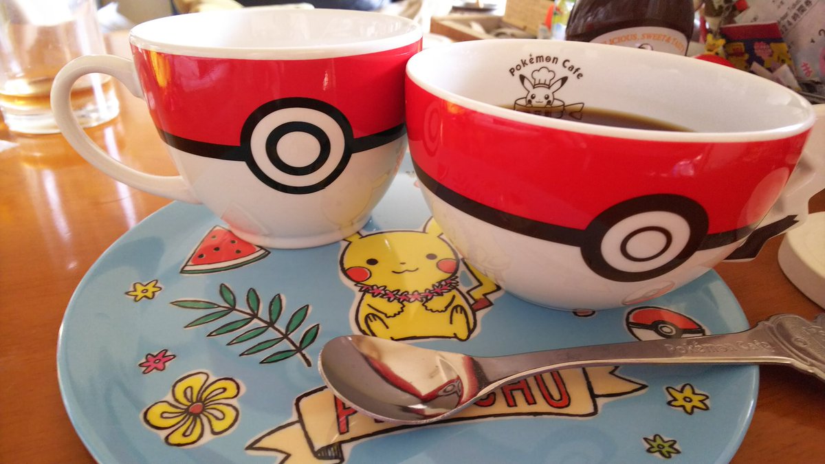 ট ইট র Sae ピカチュウマニアでなめこ栽培家 とうとう 実現した ポケモンカフェの新 日本橋 旧 渋谷 マグカップ並べ 明日以外のg W このゆったりタイムを楽しむわ ポケモンカフェ