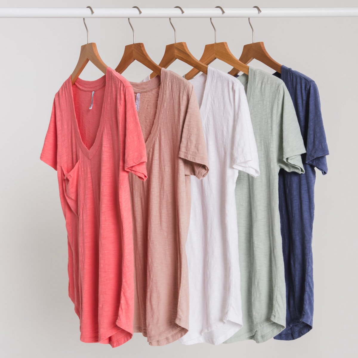 Tee up for summer with our Cotton Slub Pocket Tee. Which color is your favorite? Shop your favorite: hubs.ly/H0hC1P_0 #summerstyle