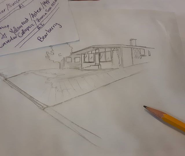 underleafdesign's tweet photo. Sometimes it's fun to design in perspective... #underleafdesign #design #landscapearchitecture #landscape #sketch #perspective #drawings #pencil #landscapearchitect #ULD #landarch #garden #frontbed #midcentury #gardendesign #residential #figuringitout #e… https://t.co/MfvlJYly1j https://t.co/Mn5Hqf6Tk7