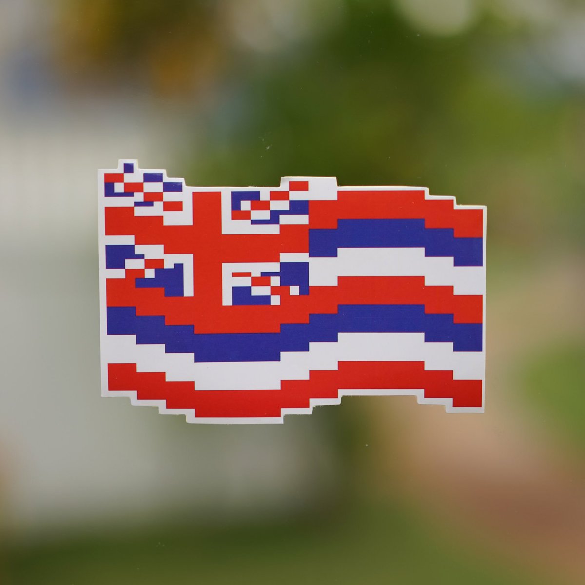HICONGAMES's tweet photo. 8-Bit Hawaiian and Kanaka Flags, a Huli cartridge for the NES, our HICON and Huli Logos are a few stickers we have on our store https://t.co/3IkhGWRtPh https://t.co/aj9d7IT4wR