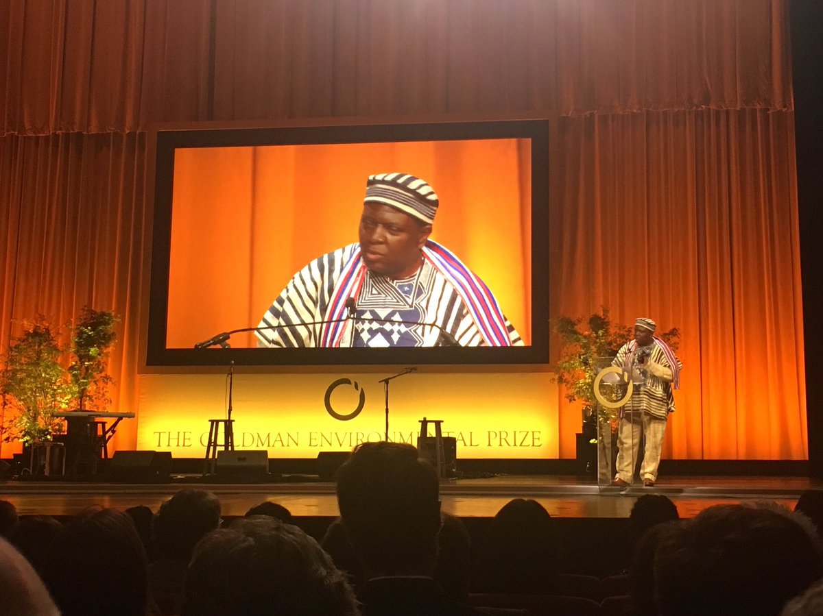 Man who saved Liberia’s forests from Singaporean oil firm wins Goldman Prize