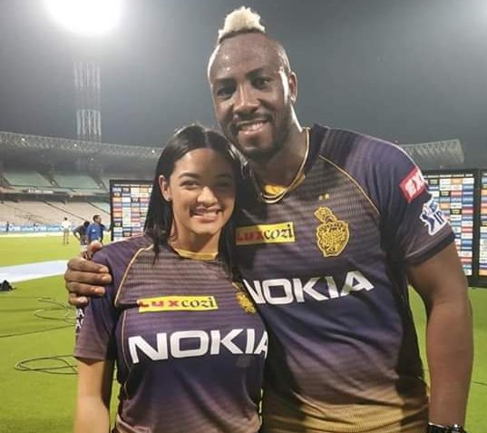 Happy Birthday Andre Russell With his wife
# KKR  Inside Story 

Picture courtesy 

BCCI 