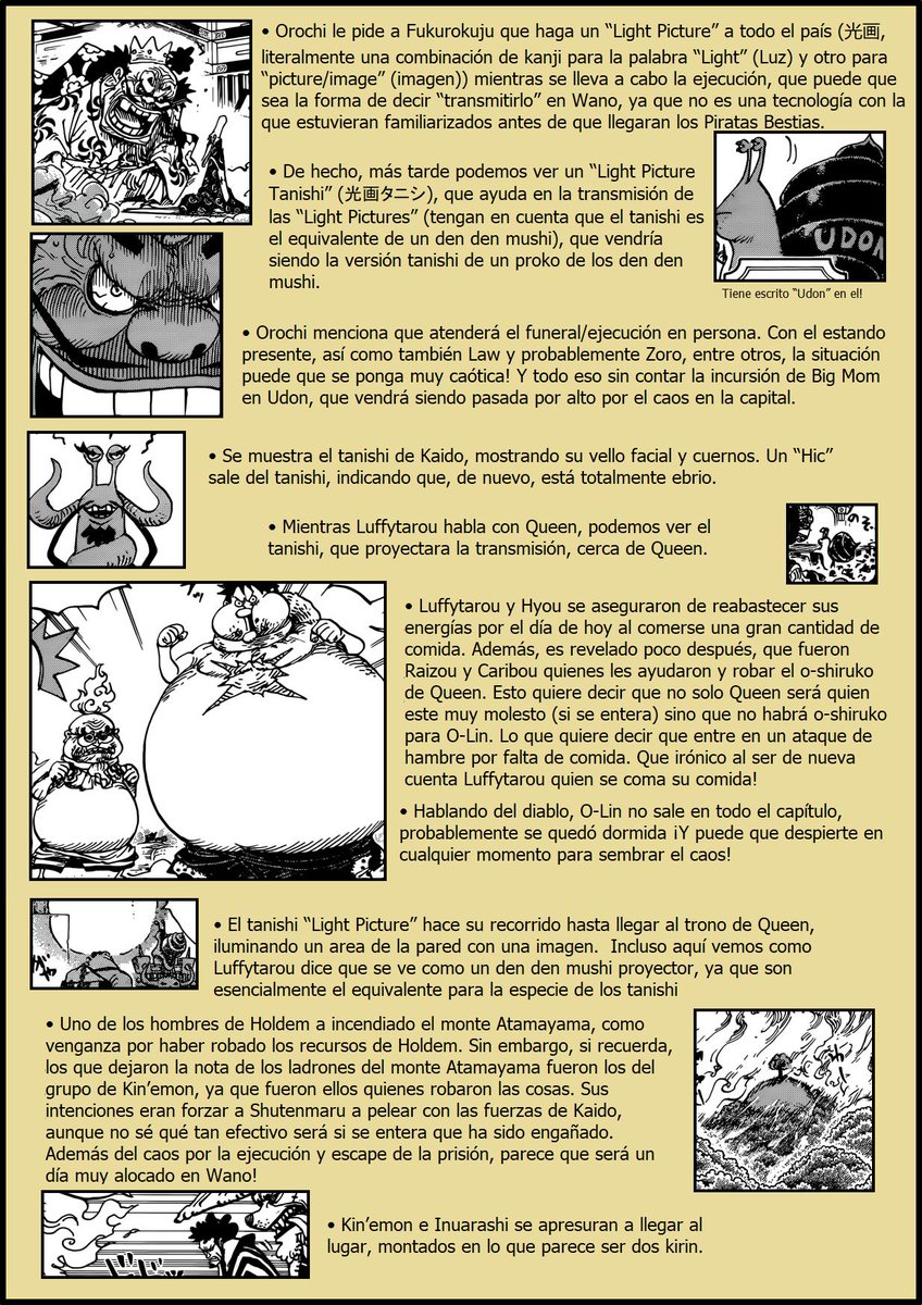 One Piece Manga - Secretos del Capitulo 941