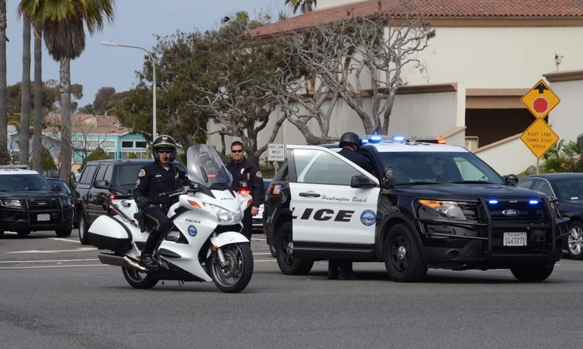 Huntington Beach Police department. Thank them for their service.
