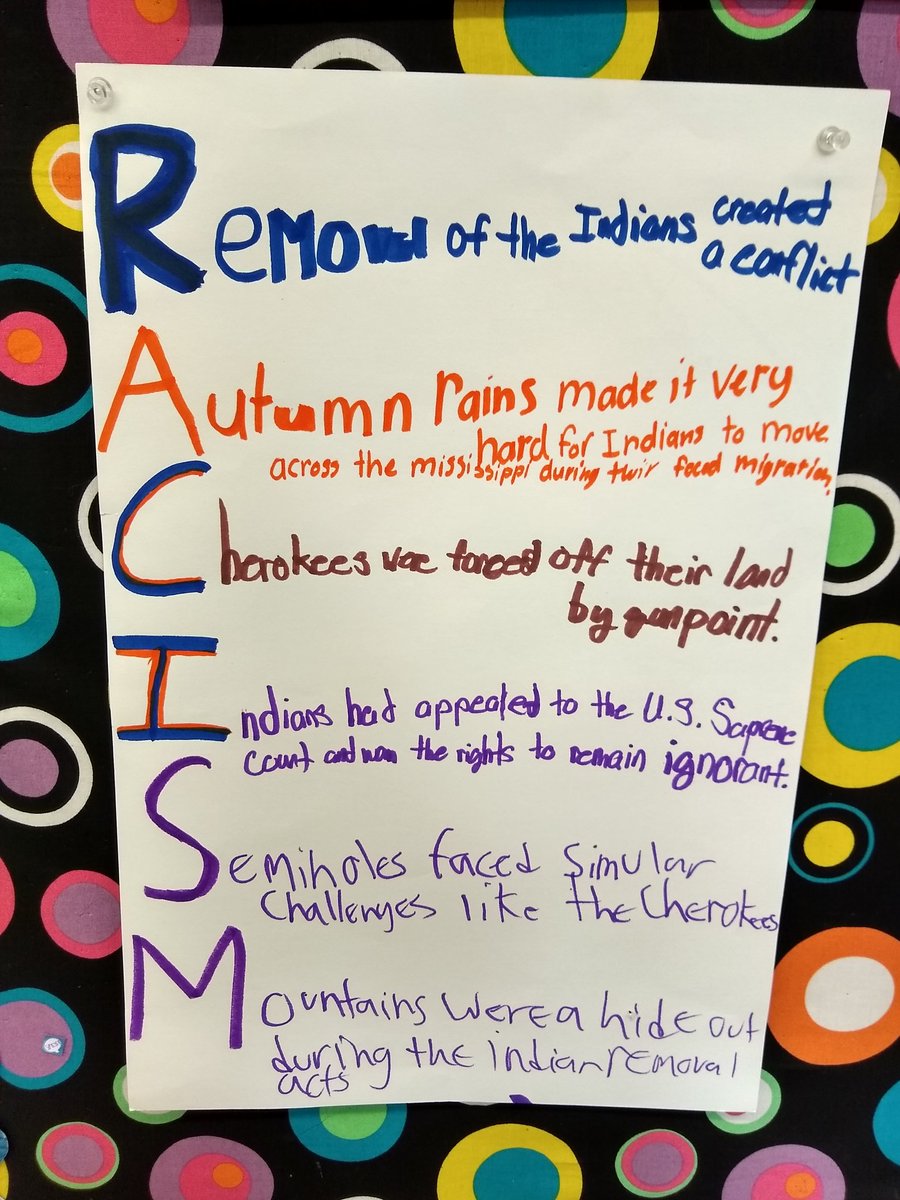 Kelley Mariano 7th Graders Created Acrostic Poems About The Trail Of Tears First They Chose An Enduring Issue Then They Found Words That Start With Each Of The Letters And
