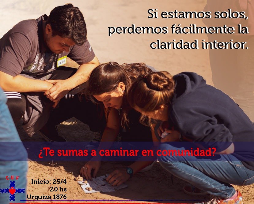 cuvcpcr's tweet photo. "La sociedad nos bombardea tanto que si estamos solos perdemos facilmente la claridad interior" (Gaudete Et Exultate)
.
Te esperamos este jueves para el segundo encuentro 🎉
.
🏡Urquiza 1876
⏰20 hs
.
#CUV #CPCR #Comunidad #Comunidad #Encuentro #GrupoDeConocimiento https://t.co/Q5yfIJMVPt